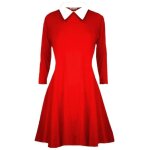 Enfants filles swing robe col claudine doux confortable fte patineur robes ge 7 - 13 ans