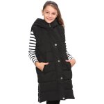 Enfants filles vers le bas gilet oversized capuche matelass gilet long sans manches manteau urbain hiver ...
