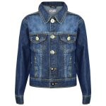 Veste en jean dlave pour garons - marque - modle - manches longues - col - bouton