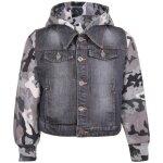 Enfants garons denim jacket toison manches capot jean lgant vestes ge 2 - 13 ans