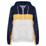 Enfants garons filles coupe - vent contraste bloquer encapuchonn vestes pluie mac impermable 5 - 13 ...