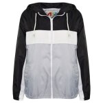 Enfants garons filles coupe - vent contraste bloquer noir encapuchonn vestes pluie mac impermable ...