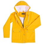 Enfants pu impermable vestes jaune windbreaker tanche parka douche rsistant encapuchonn filles garons ...