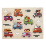 Engelhart - puzzle d?encastrement avec boutons de qualit� - jeux en bois �ducatifs pour enfants 3 ans ...