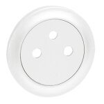 Enjoliveur cliane pour prise de courant 2p + t de surface blanc - legrand - 068111