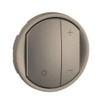 Enjoliveur pour variateur - legrand - titanium - gris - 53x53x10 mm - int�rieur