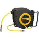 Enrouleur air comprim� � retour automatique stanley - 9m - noir jaune