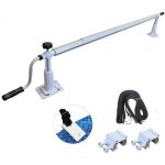 Enrouleur de bche  bulles pour piscine hors sol extensible de 1. 37m  6. 15m avec pinces - linxor