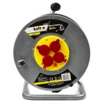 Enrouleur lectrique - mon mobilier design - 4 prises - 25 m - ip20 - h05vv - f 3g 25 mm