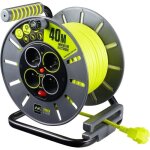 Enrouleur lectrique - masterplug - 40 m - 4 prises - disjoncteur thermique - ergonomique