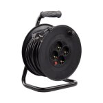 Enrouleur extensible 50m 3x1. 5mm avec syst�me anti - twist noir