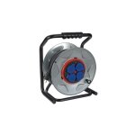 Enrouleur professionnel avec systme anti - rotation - cable en noprne - 40 m - 3g2 5 - 4 prises