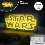Enseigne lumineuse led n�on star wars - paladone - montable au mur ou autoportante - jaune - d�coration ...