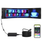 Enseigne lumineuse led - vevor - enseigne lumineuse led programmable panneau d?affichage défilant 835x20cmpour ... Enseigne lumineuse led - vevor - enseigne lumineuse led programmable panneau d?affichage défilant 835x20cmpour ...