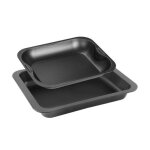 Ensemble de 2 plats de cuisson four rectangulaires - zenker - special cooking - 37 x 27 et 28 x 23 cm ...