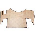 Ensemble 3 pi�ces tapis et couvre moteur camion renault gama t simili cuir beige - tunnel