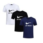 Ensemble lot de 3 t shirt homme coton col rond tee shirt suit e imprim manches courtes t - shirt de ...