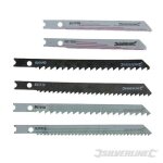 Ensemble de lames de scie sauteuse - silverline - 234292 - 30 pices - bois et mtal - emmanchement en ...