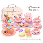 Ensemble de 46 jouets dessert pour le th de laprs - midi pour les filles jouet de dinette include cupcakes ...