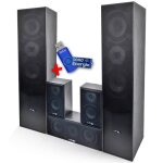 Ensemble 5 enceintes e1004 - noire hifi / home - cinma 850 w ltc + cl usb 32go