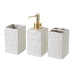 Ensemble daccessoires salle de bain 3 pices set salle de bain avec distributeur de savon en cramique ...