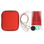 Ensemble daiguilles  tricoter circulaires interchangeables - qiilu - mercerie aiguille - blanc