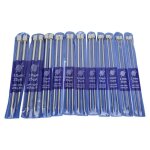 Ensemble d?aiguilles  tricoter - salutuya - 22 pices - acier inoxydable - 25 cm - surface brillante ...