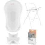 Baignoire pour b�b� - hylat - certifi� t�v sans bpa - ensemble de 4 pi�ces - friends:blanco - collection ...