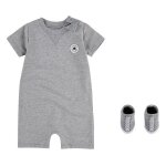 Converse lil chuck - ensemble barboteuse et chaussettes b�b� fille gris fonc� - 9 mois