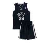 Paris - ensemble basket - noir - 6 ans - noir - maillot basketball junior Paris - ensemble basket - noir - 6 ans - noir - maillot basketball junior