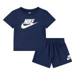 Ensemble bb nike club - t - shirt et short - marine - tissu doux et respirant