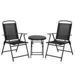 Outsunny - ensemble salon de jardin - métal - 53. 5x64x93cm - noir Outsunny - ensemble salon de jardin - métal - 53. 5x64x93cm - noir