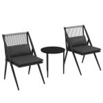 Outsunny - ensemble salon de jardin - aluminium - 52x60x82cm - gris Outsunny - ensemble salon de jardin - aluminium - 52x60x82cm - gris