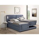 Ensemble complet boxspring tte de lit avec leds + sommiers relaxation lectrique + matelas + surmatelas ...