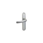 Poign�e sur plaque - vachette - budget - champagne - entraxe 165 mm - �paisseur porte 40 mm