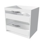 Ondee zen ensemble caisson + vasque mixy - 60cm - blanc - mlamin - livr en kit