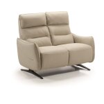 Ensemble canap de 3 places (2 relax lectriques) + canap 2 places fixe en cuir - pvc couleur beige