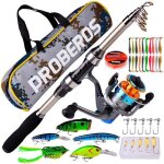 Ensemble canne  pche - mioloe - modle portable - fibre de carbone - ergonomique - mixte