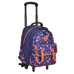 Cartable  roulettes - snowball - 42 cm - polyester 900d - pour filles - trousse incluse