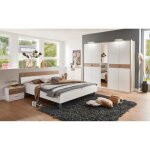 Ensemble de chambre  coucher complte ( armoire de rangement avec cadre + lit adulte + 2 tables de chevets ...