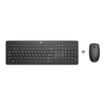 Ensemble clavier souris sans fil hp 230 - azerty