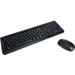 Ensemble clavier et souris sans fil mcl - noir - azerty - 1200 dpi