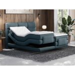 Ensemble complet boxspring tête de lit capitonnée + sommiers relaxation électrique + matelas + surmatelas ... Ensemble complet boxspring tête de lit capitonnée + sommiers relaxation électrique + matelas + surmatelas ...