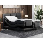 Ensemble complet boxspring tête de lit capitonnée + sommiers relaxation électrique + matelas + surmatelas ... Ensemble complet boxspring tête de lit capitonnée + sommiers relaxation électrique + matelas + surmatelas ...