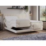 Ensemble complet boxspring tête de lit coutures verticales + sommiers relaxation électrique + matelas ... Ensemble complet boxspring tête de lit coutures verticales + sommiers relaxation électrique + matelas ...