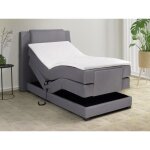 Ensemble complet boxspring t�te de lit + sommiers relaxation �lectrique + matelas + surmatelas - 100 ...