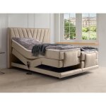 Ensemble complet boxspring tte de lit + sommiers relaxation lectrique + matelas + surmatelas - 2 x ...