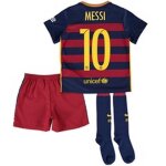Ensemble complet football - fc barcelone - saison 2015 / 2016 - flocage messi 10 - garon - rouge