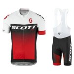 Ensemble cuissard maillot cycliste homme - rouge - manches courtes - vlo sur route