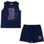 Ensemble dbardeur short bb - paris saint germain - bleu - coton - mixte - yoga